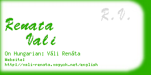 renata vali business card